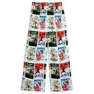 Disney - Goofy Movie Poster Twill Pants 90th Anniversary Collection 1X New…